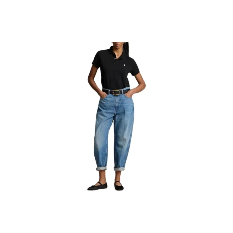 Polo Ralph Lauren SS22 Polo Shirt Women's Black-1