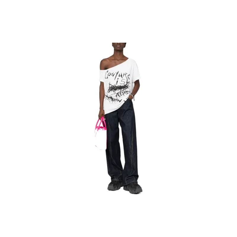 BALMAIN T-Shirts Women's White-1