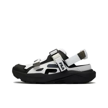 FILA KIDS Lynx Anti Slip Wear Resistant Children's Sandals Black White Teenagers