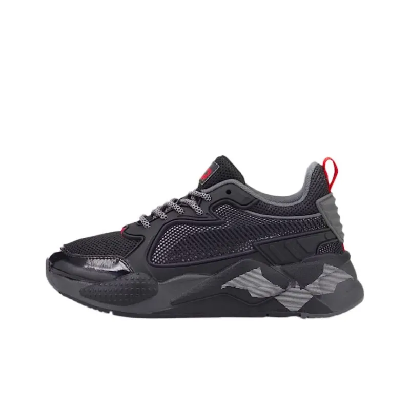 Batman x PUMA RS X Anti Slip Wear Resistant Kids Lifestyle Shoes Black Gray Teenagers-0