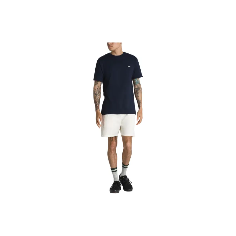Vans Left Chest Logo T-Shirt Unisex Navy Blue / White-2