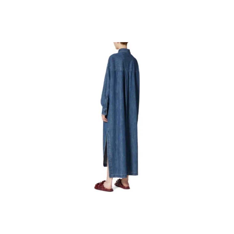 Valentino VGold Denim Chambray Long Kaftan-2