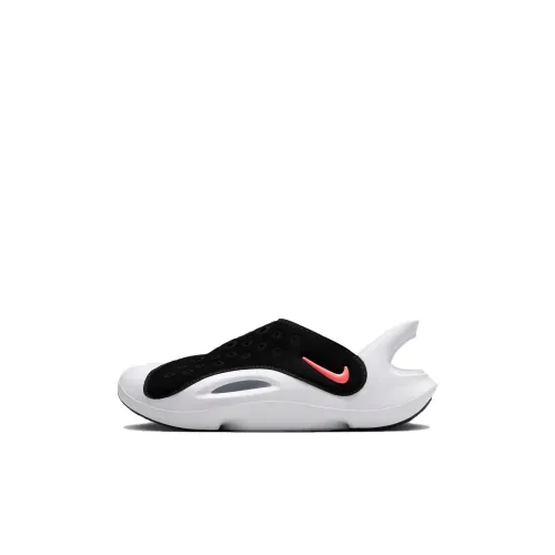Nike Aqua Swoosh Sandal GS 'Black Hyper Orange'