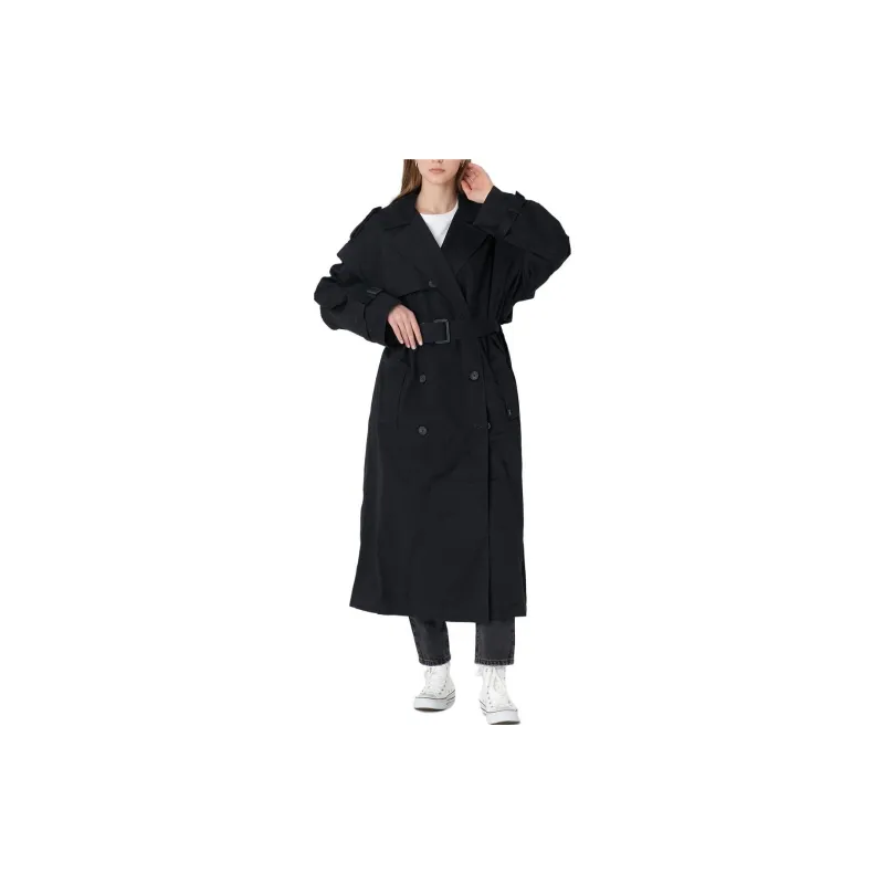 Levis Trench Coats Women's Navy-3