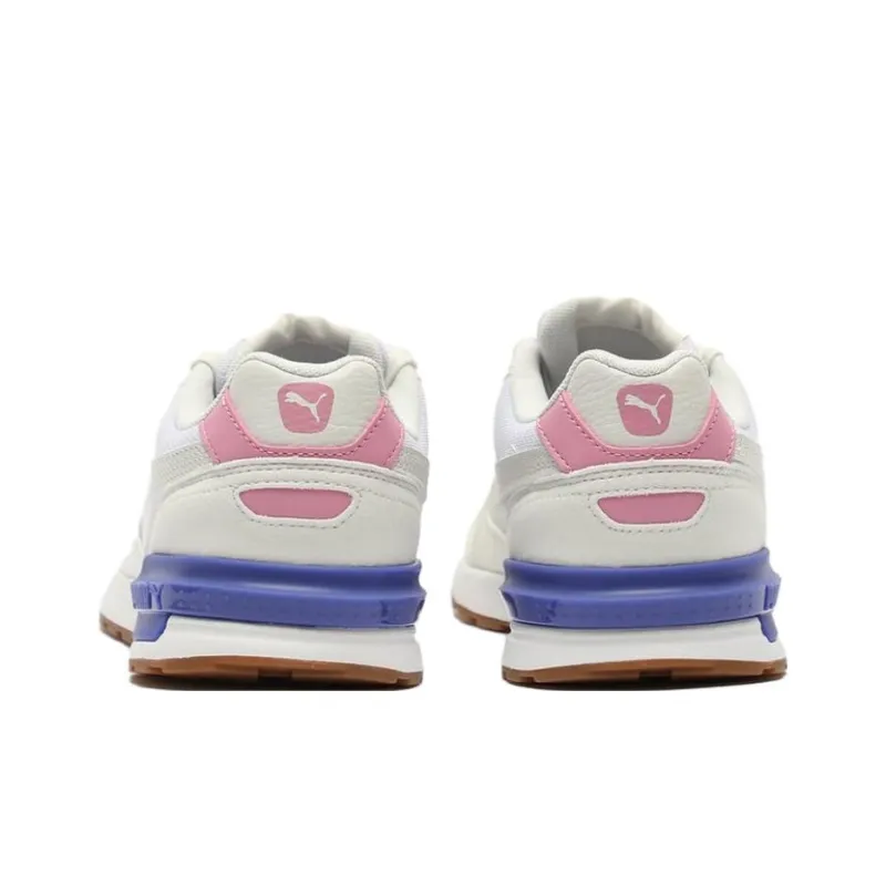 PUMA Graviton Anti Slip Wear Resistant Low Top Casual Shoes Women's White-3