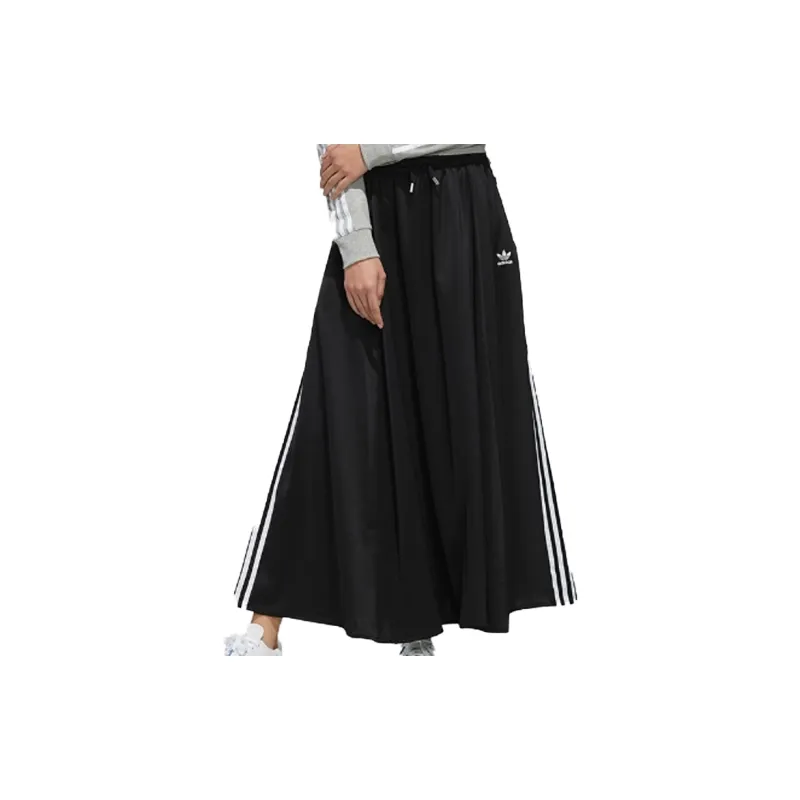 Adidas Casual Long Skirts Women's Black-1