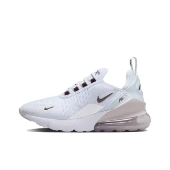 Nike Air Max 270 Anti Slip Wear Resistant Low Top Kids' Running Shoes White Teenagers