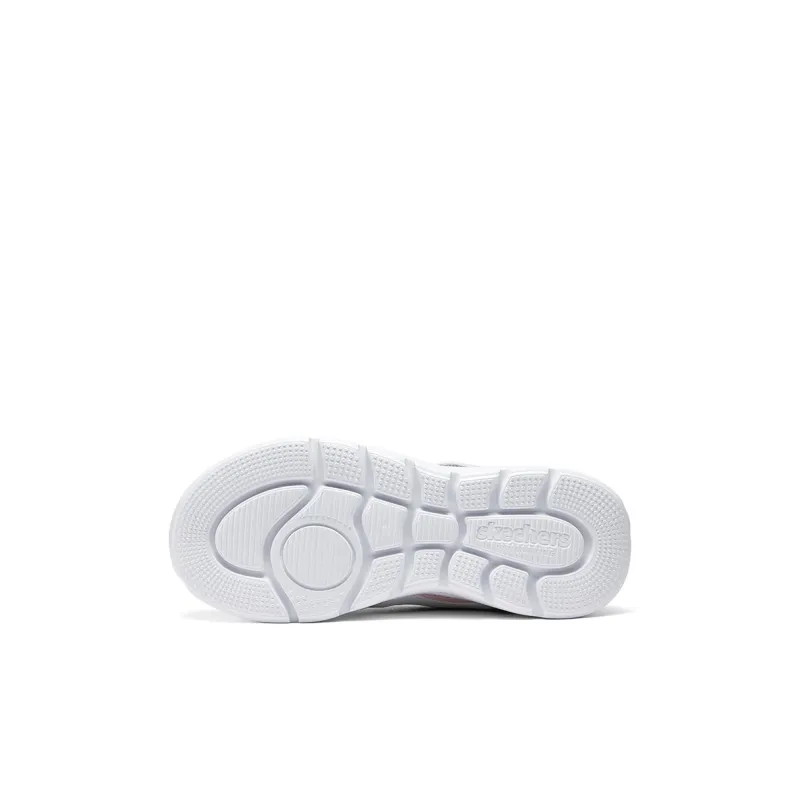 Skechers Girls Slip Resistant And Breathable Low Top Kids Lifestyle Shoes Black White Pink Kids'-5