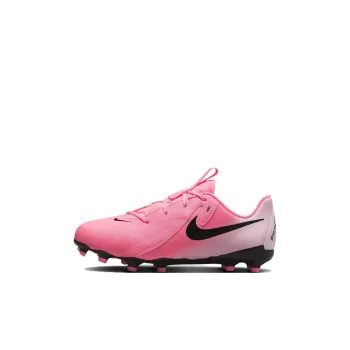 Nike Anti Slip Wear Resistant Low Top Kids' Soccer Shoes Pink Black Kids'