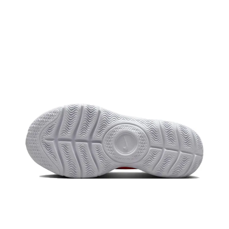 Nike Flex Runner 3 Breathable Low Top Kids' Running Shoes White Orange Unisex-4