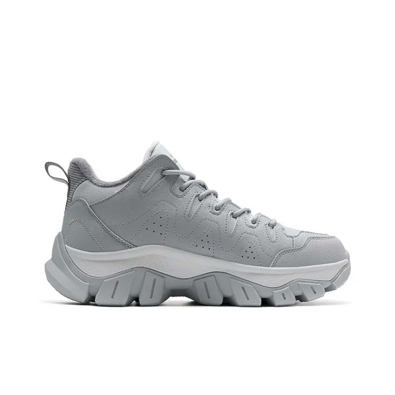 XTEP Kawayuki Lite Slip Resistant Water Resistant Warm Mid Top Casual Shoes Men's Gray-1