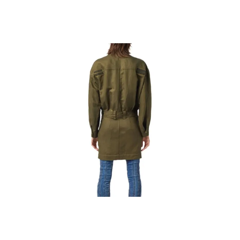 DIESEL Long-Sleeved Dresses Women's Green-2