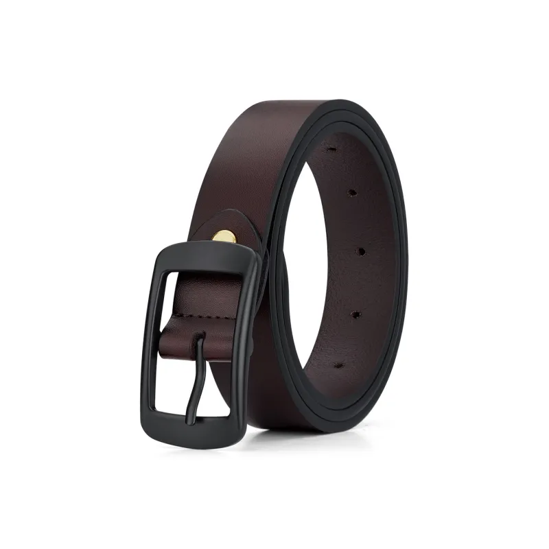 WilliamPOLO Cow Leather Leather Belts Women's 2.8cm Width-0