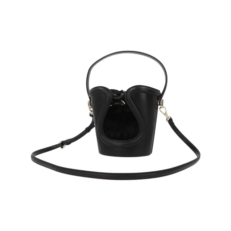 Valentino Sheepskin Bucket Bags Shoulder Bag Crossbody Bag Handbag Women's Black-2