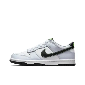 Nike Anti Slip Wear Resistant Low Top Kids' Skateboarding Shoes White Blue Green Teenagers