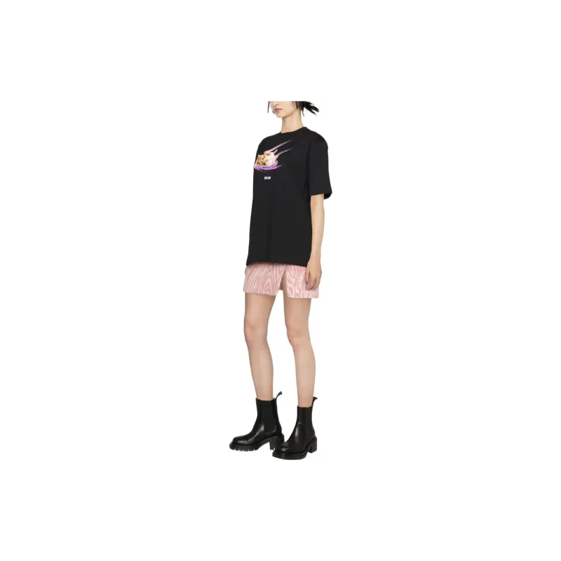 MSGM T Shirts Women's Black-3