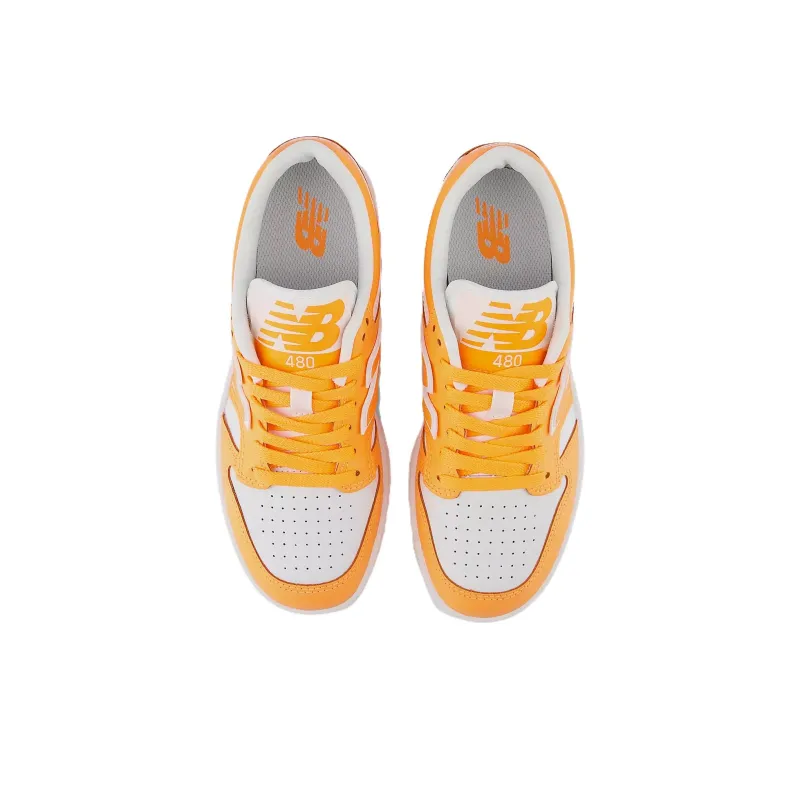 New Balance NB 480 Anti Slip Wear Resistant Low Top Kids' Skateboarding Shoes Yellow Kids'-3