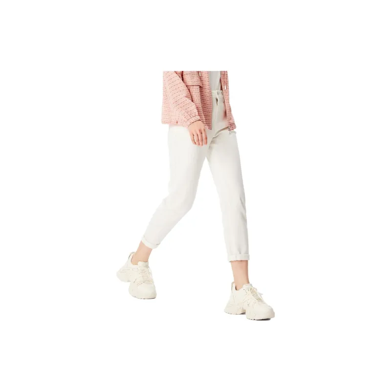 XII BASKET Jeans Women's White-2
