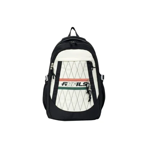 GEERDUN Composite Cloth Backpack Unisex Black/Pink/Yellow/Blue