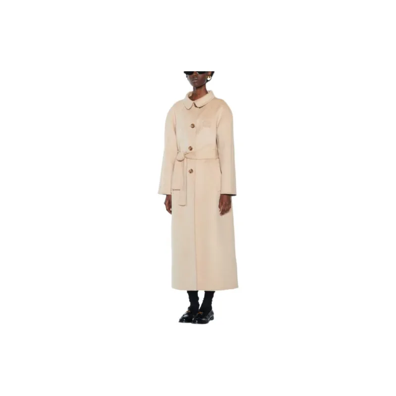 MIU MIU FW22 Velvet feel Coat Women's Khaki-1
