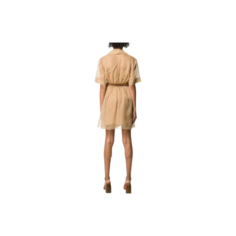 FENDI Short-Sleeved Dresses Women's Umber-3
