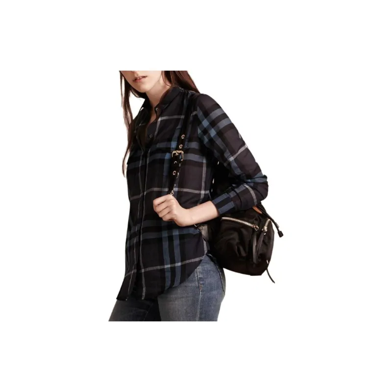 Burberry Shirts Women's Night Blue-3