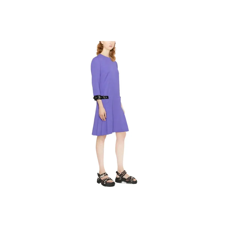 MOSCHINO Long-Sleeved Dresses Women's Purple-3