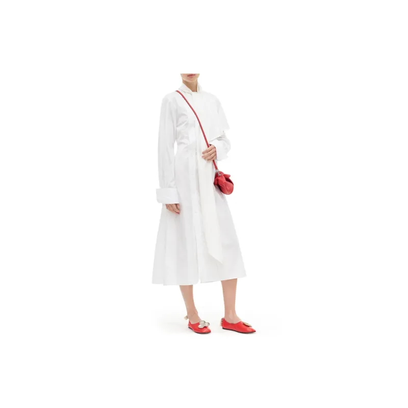 LOEWE Long Sleeved Dresses Women's White-2