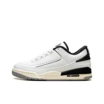 Jordan AIR JORDAN 2/3 Slip Resistant Cushioning Abrasion Resistant Low Top Children's Basketball Shoes White Teenagers