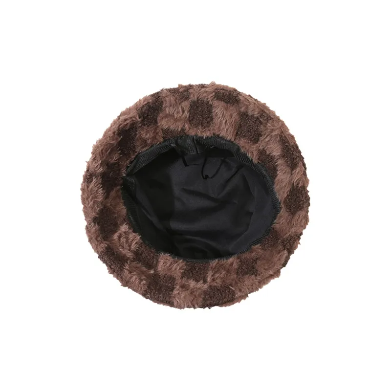 AAJF Faux Wool Bucket Hats Women's-3