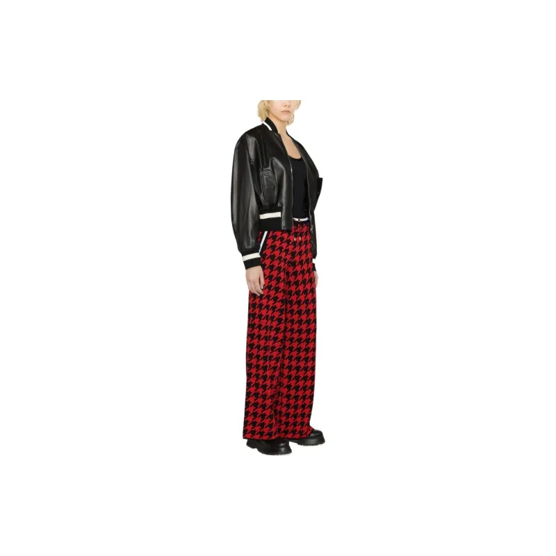 BALMAIN Knitted Sweatpants Women's Red-3