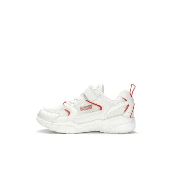 PONY Slip Resistant Cushioning Breathable Low Top Kids' Running Shoes Beige White Red Kids'