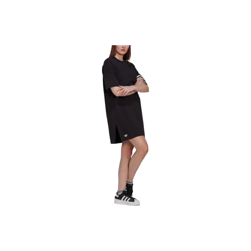 Adidas Originals Short Sleeved Dresses Women's Black-3