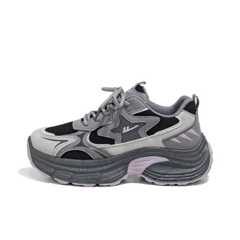 Warrior Low Top Chunky Sneakers Women's Silver