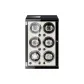 6 Watch Slot Outer Carbon Fiber Inner White