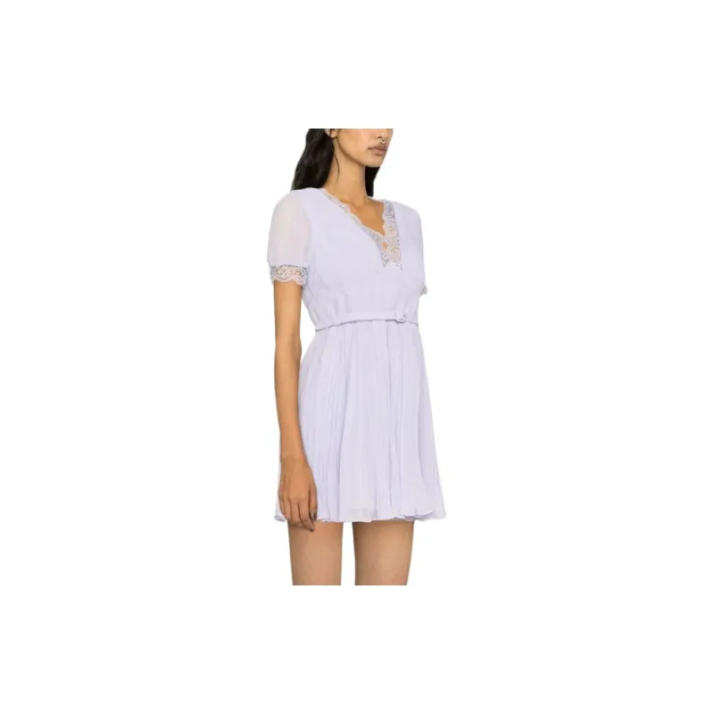 Self portrait Lace trim Minidress-5