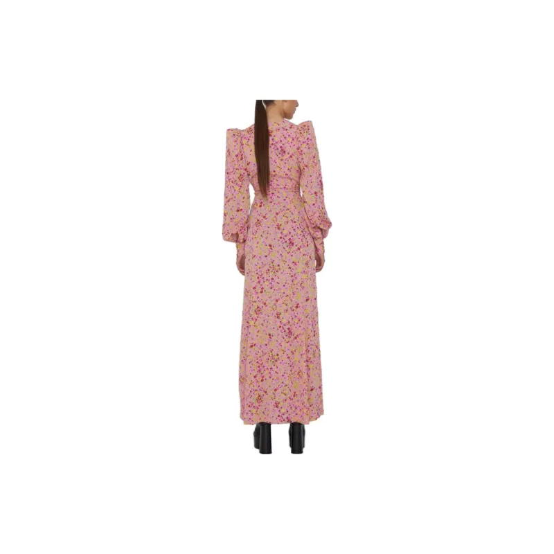 Rotate Floral-jacquard Maxi Dress-3
