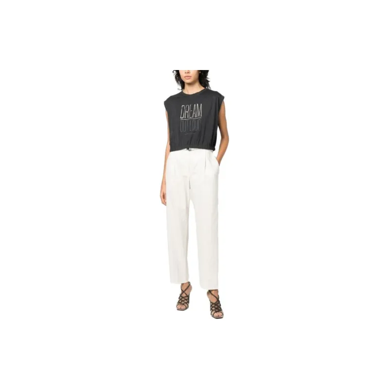 Brunello Cucinelli High waisted Tapered leg Trousers-2