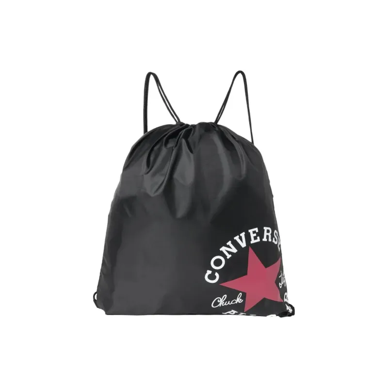 Converse Polyester Backpack Large Size Unisex Black & Red-0
