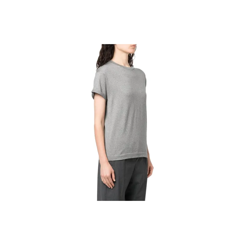 Brunello Cucinelli Glitter-embellished Knitted Top-2