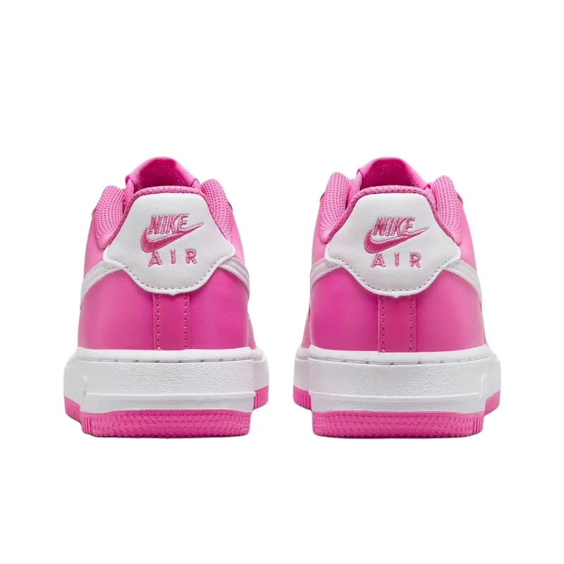 Nike Air Force 1 Anti Slip Wear Resistant Low Top Kids' Skateboarding Shoes Pink Teenagers-3