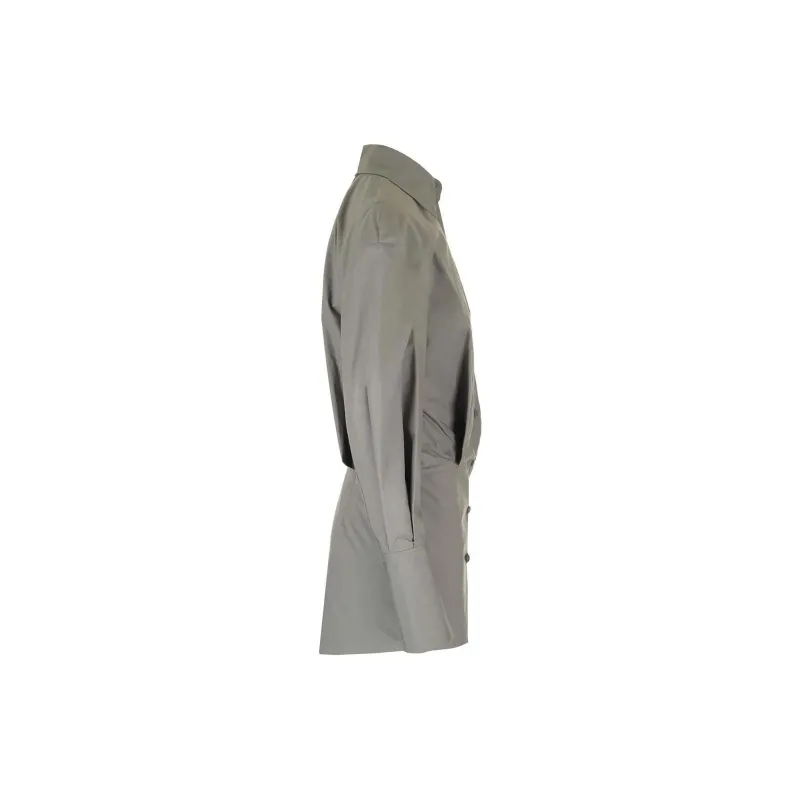 The Attico Asymmetric Mini Shirt Dress-2