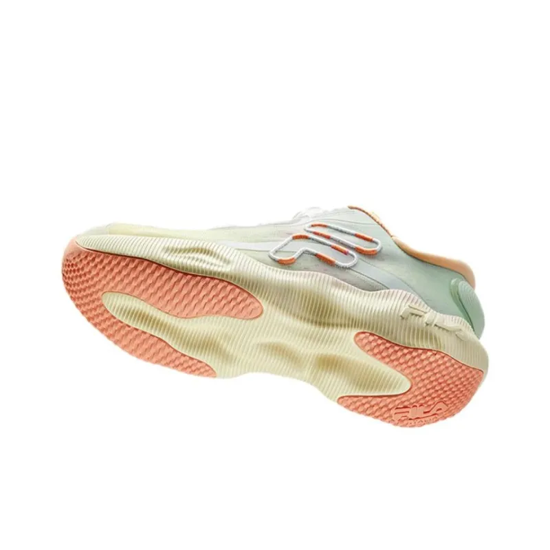 FILA KIDS BOA Anti Slip Wear Resistant Low Top Kids' Training Shoes Yellow Green Unisex-6