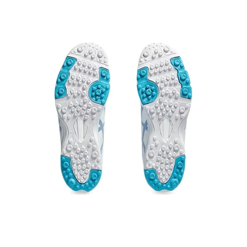 Asics Ds Light JR Artificial Lawn Slip Resistant Shock Absorbers Low Top Kids' Soccer Shoes White Blue Kids'-6