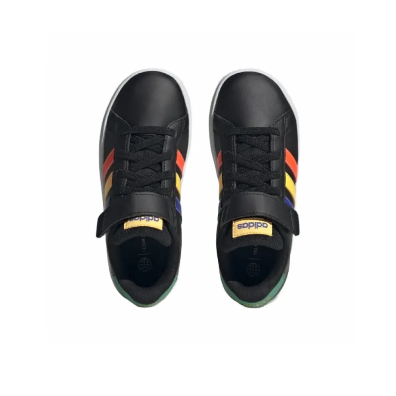 Adidas Sportswear Anti-Slip Wear-Resistant Low-Top Kids' Skateboarding Shoes Black Kids'-3