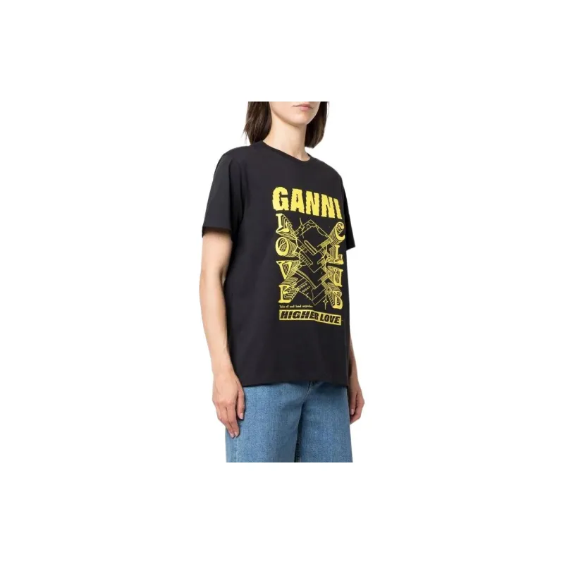 GANNI T Shirts Women's Black-3