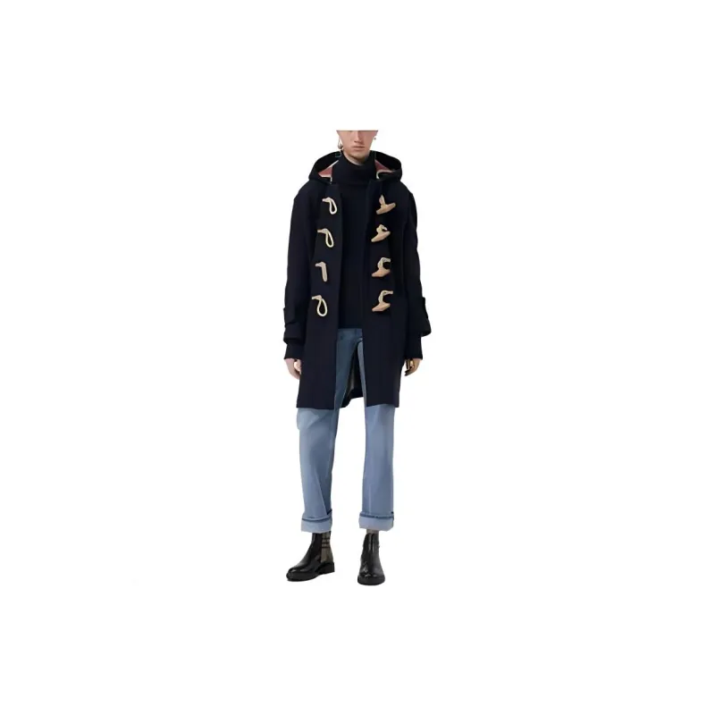 Burberry Coats Women's Marine Blue-2