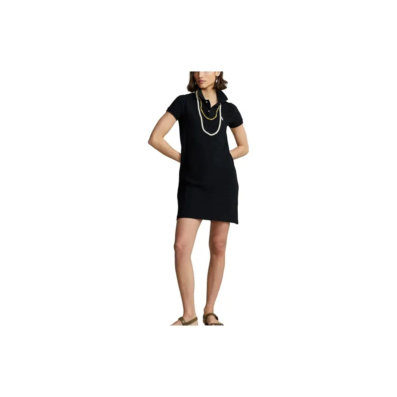 Polo Ralph Lauren SS20 Short Sleeved Dress Women's Black-1