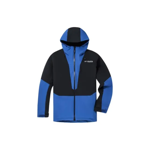 Columbia Winter Windbreaker Jackets Men Blue