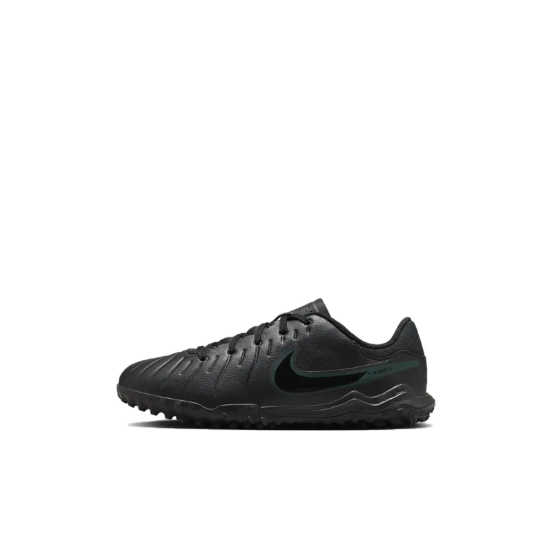 Nike Tiempo Legend 10 Abrasion Resistant Low Top Kids' Soccer Shoes Black Kids'-0